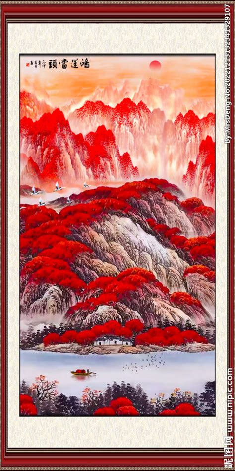 风水画|中国十大风水画鸿运当头山水画全面剖析